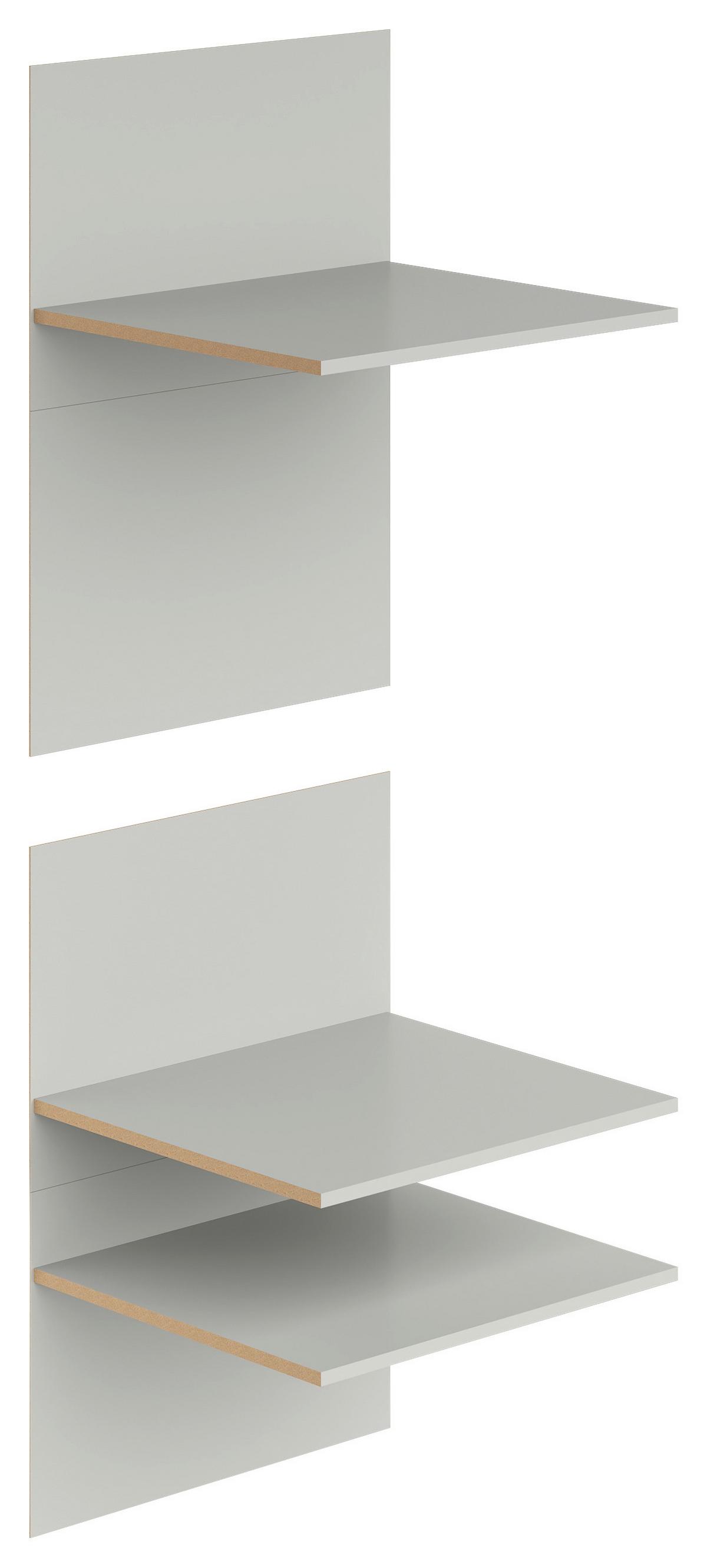 Einlegebodenset K49-POL357/49 Grau, 3-teilig - Grau, Basics, Holzwerkstoff (56,7/80,3/48,9cm) - Visiona