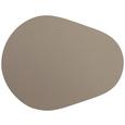 Tischset Jette aus Leder in Grau - Grau, Leder (45/35cm) - Premium Living Tischset Jette aus Leder in Grau - Grau, Leder (45/35cm) - Premium Living