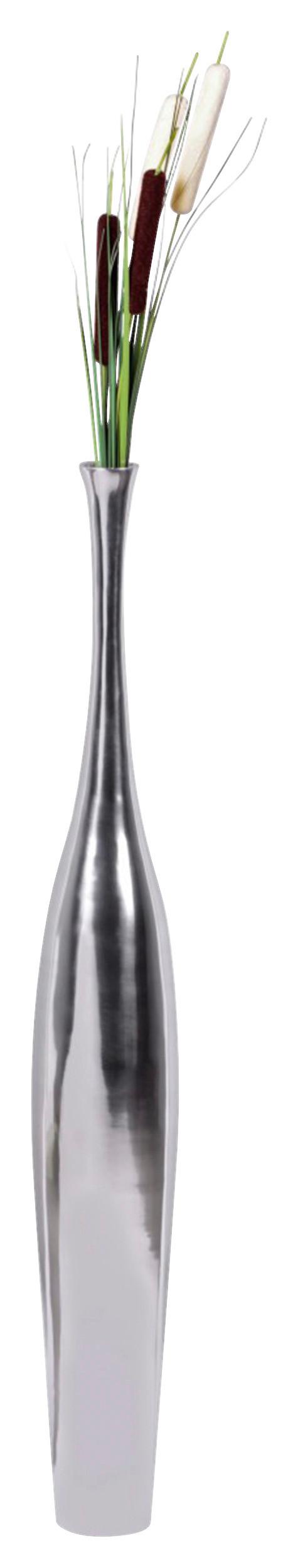 Dekorativna Vaza Wohnling - srebrne barve, Moderno, kovina (13/100/13cm) - MID.YOU