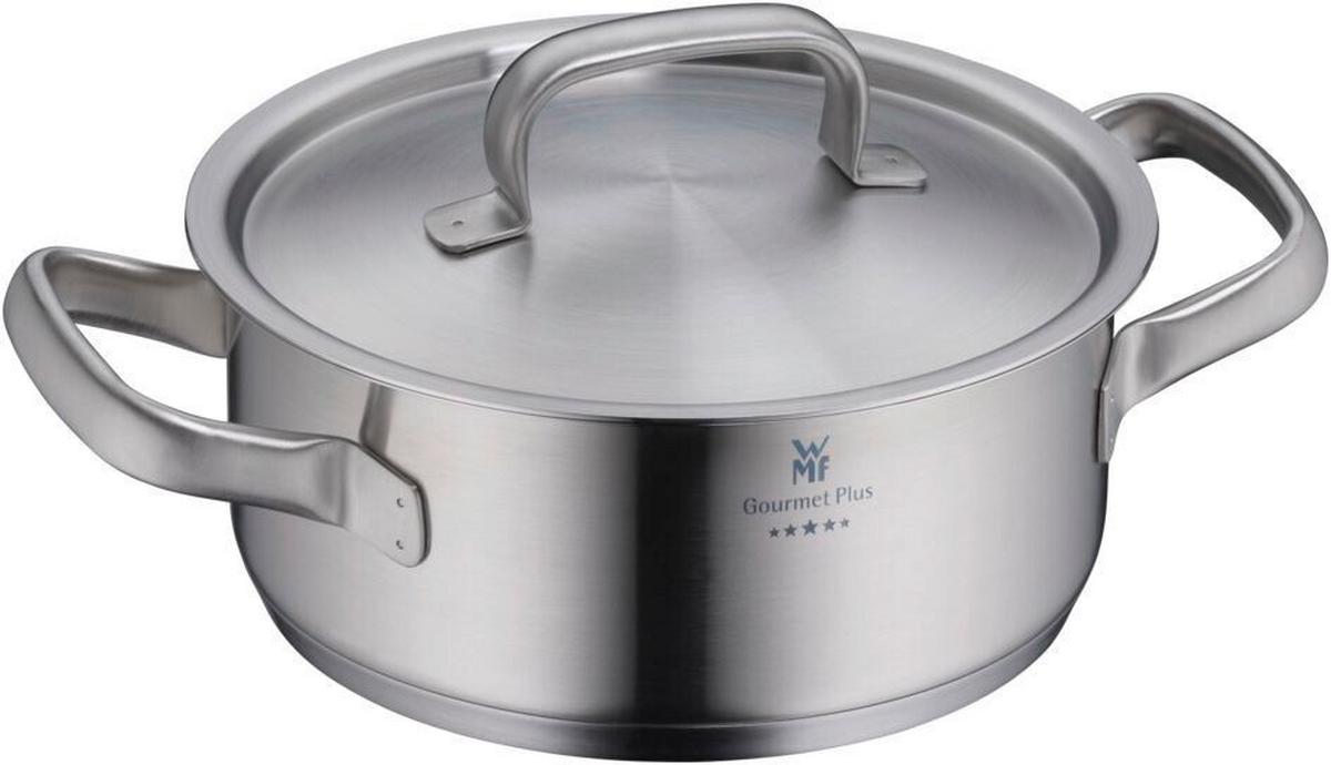 ZESTAW GARNKÓW GOURMET PLUS WMF - kolor stalowy, Basics, metal (50,6/29,4/23,7cm) - WMF