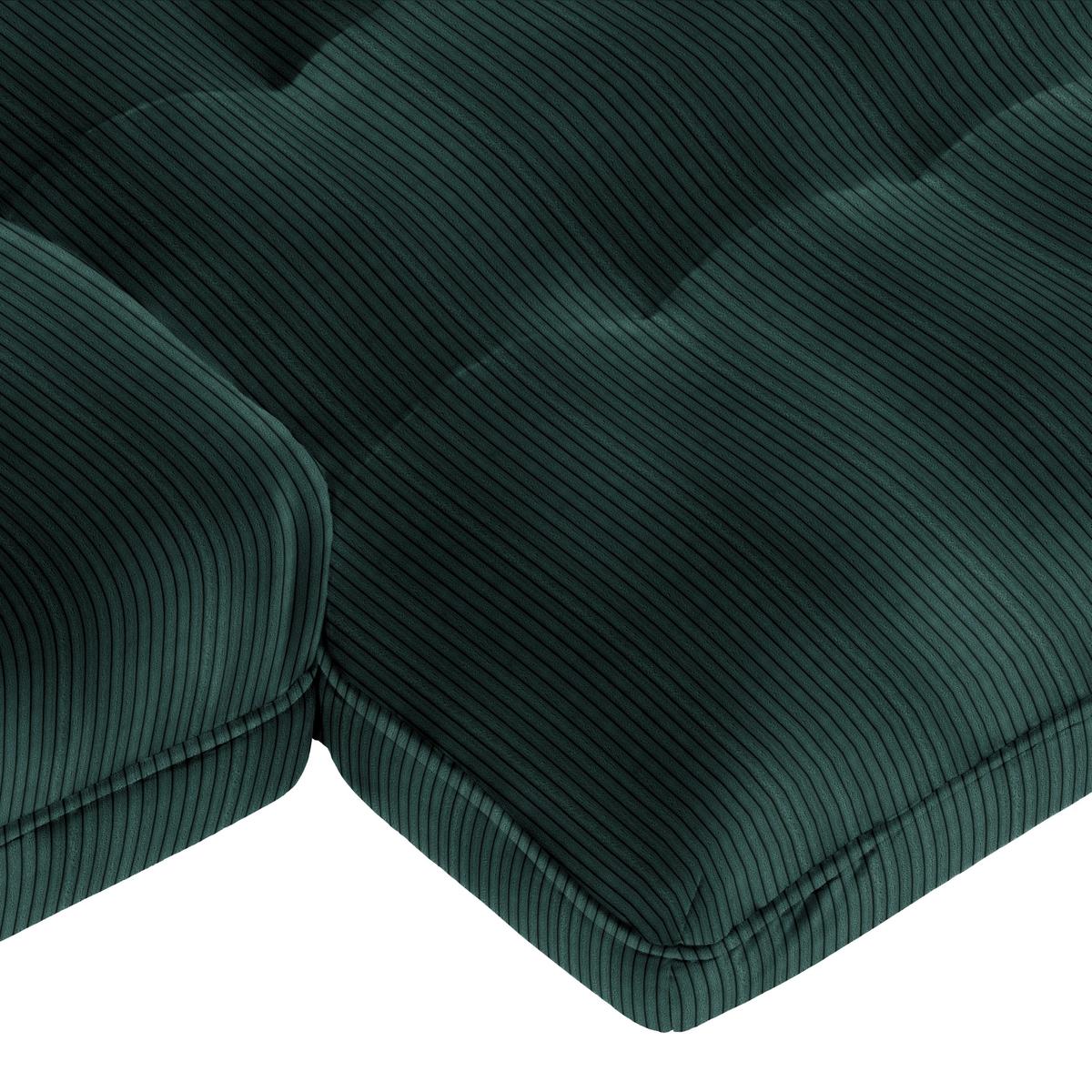 Wohnlandschaft Vivo Dunkelgrün - Dunkelgrün/Schwarz, MODERN, Kunststoff/Textil (317/63/179cm) - Based