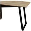 SKRIVBORD LIAM - svart/ek Artisan, Modern, metall/trämaterial (140/120/76cm) - Bessagi Home