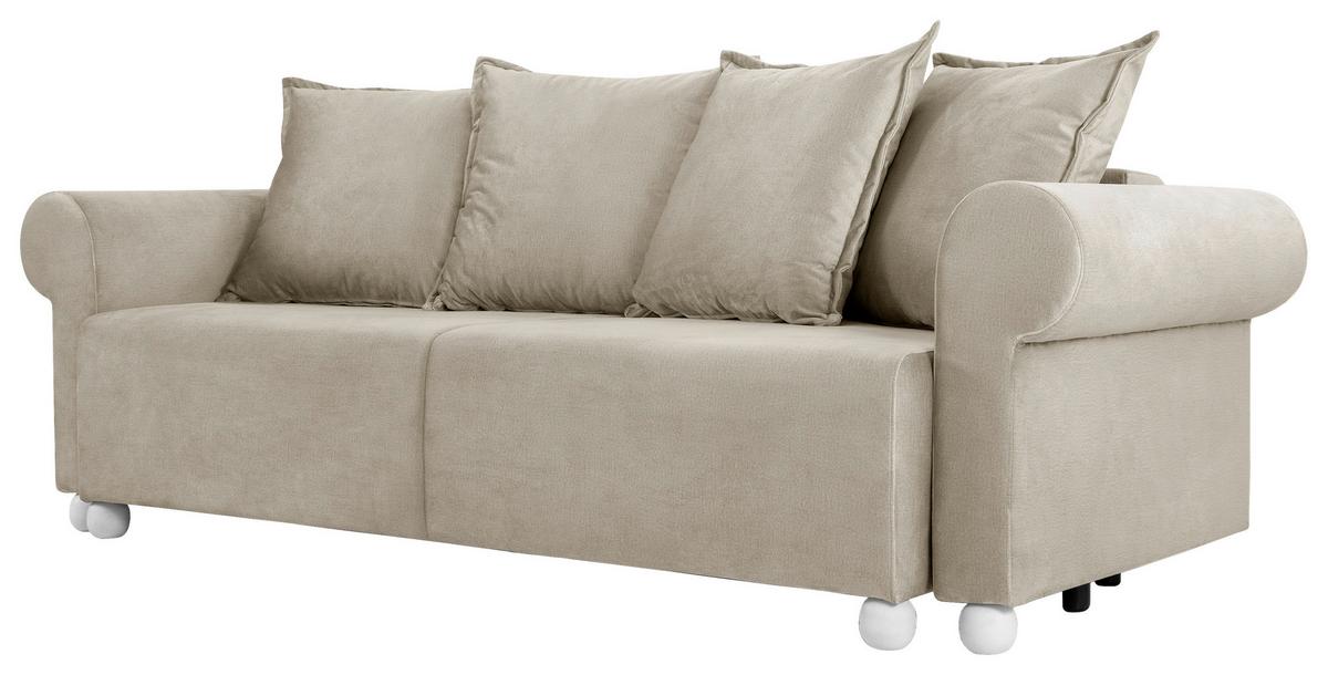 Velika Zofa Stilla, Bež - bež, Romantika (252/85/101cm) - Mömax