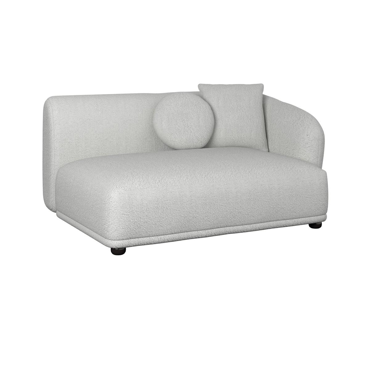 Sedežna Garnitura Kira, Bela, Z Mizico - črna/bela, Moderno, tekstil/les (408/108cm) - Bessagi Home