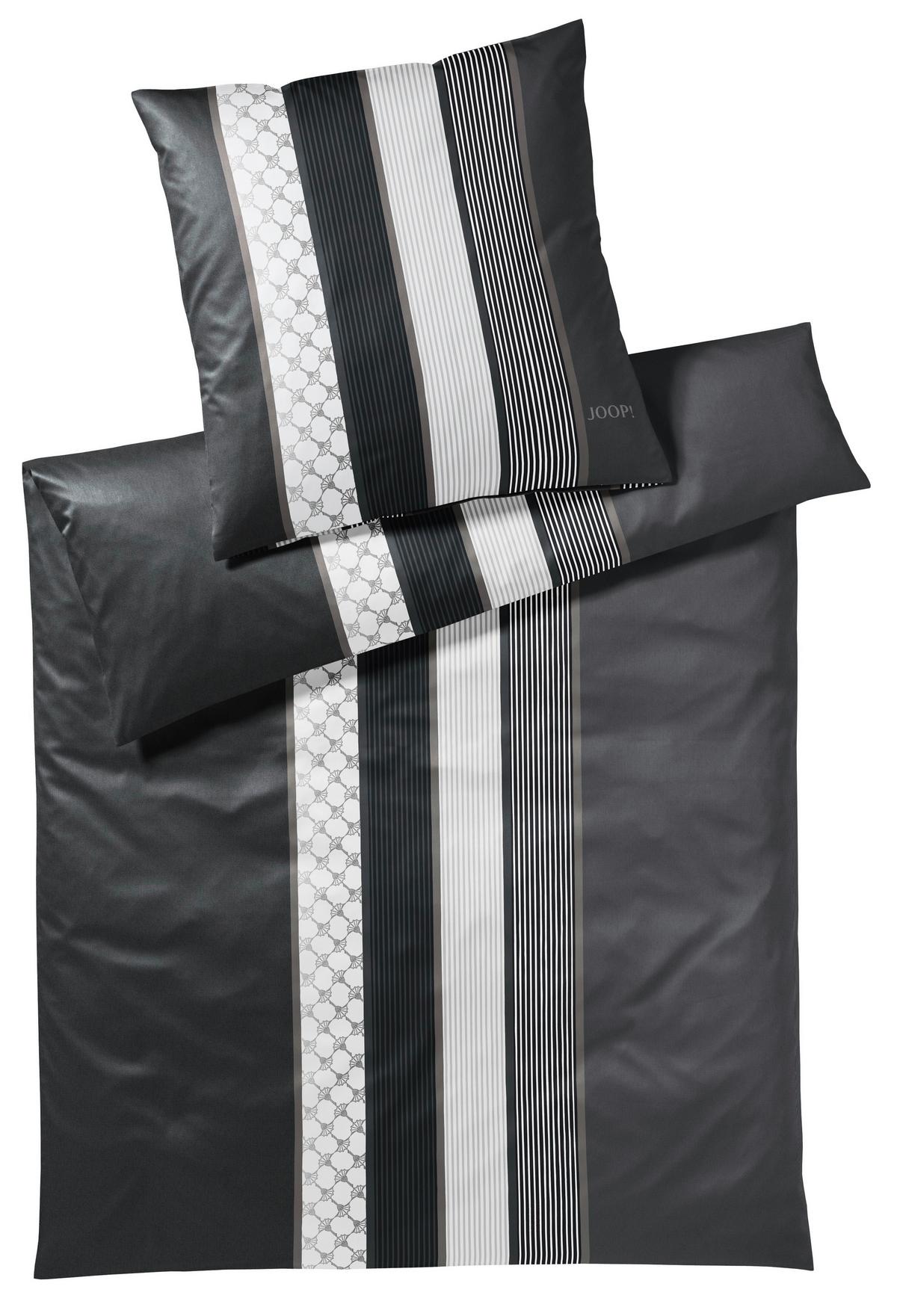 POŚCIEL JOOP! CORNFLOWER STRIPES - czarny/biały, Basics, tkanina (155/220cm) - Joop!