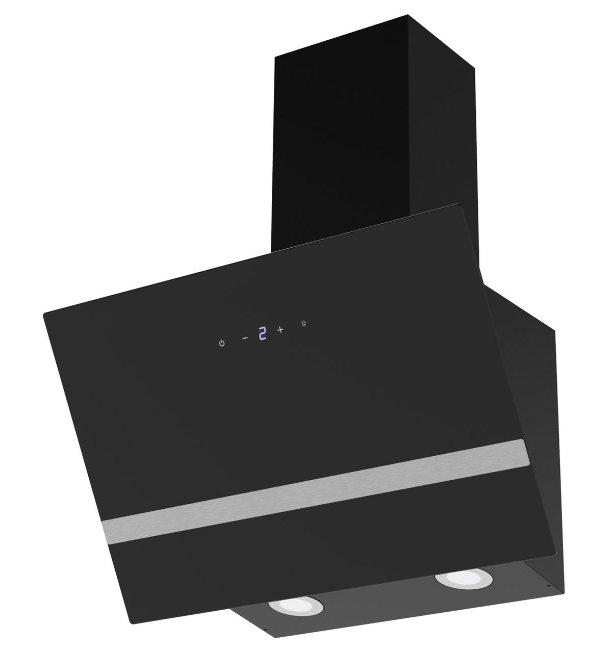Dunstabzugshaube CH24160S-20 Schwarz - Schwarz, Trend, Glas/Metall (59,5/74,5/38,3cm) - Respekta