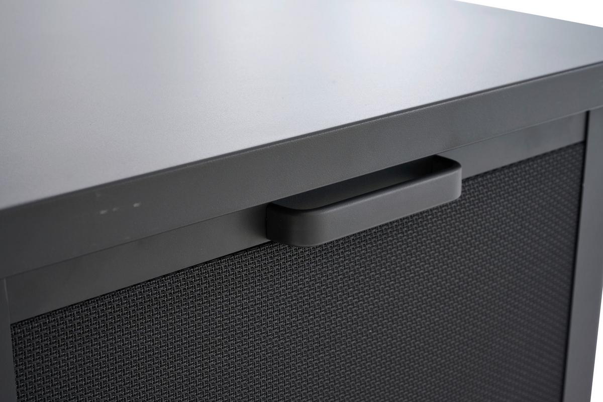 Kissenbox Sabano Grau - Grau, Basics, Kunststoff/Metall (58,7/75/135,5cm) - Siena Garden