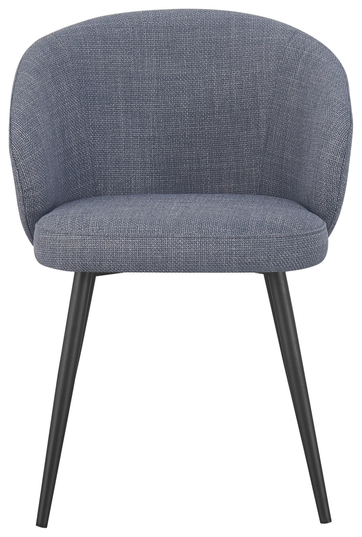 Stuhl Nala Grau - Schwarz/Grau, LIFESTYLE, Textil/Metall (57/76/60cm) - Mömax
