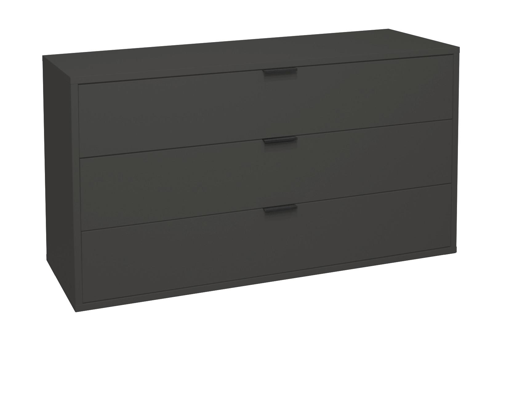 Kommode in Anthrazit - Anthrazit, MODERN (119/64/45cm) - Premium Living