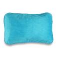 Reisekissen Sandra, ca. 40x25cm - Petrol/Grau, Kunststoff/Textil (40/25cm) - Mömax modern living