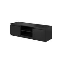 Lowboard Dingo mit LED Schwarz - Schwarz, Design, Holzwerkstoff/Kunststoff (120/35,5/38cm) - Livetastic