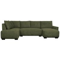 Kutna Garnitura Veronice - maslinasto zelena/plava, Trend, tekstil/plastika (171/313/141cm) - Modern Living