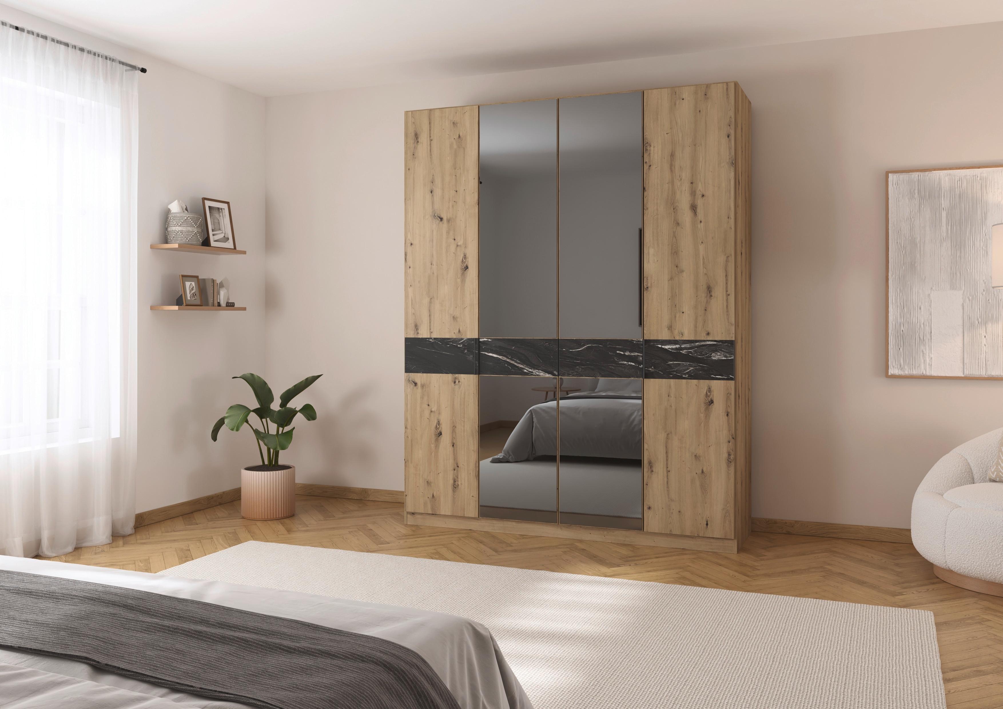 Drehtürenschrank Versity Eiche Artisan - Eiche Artisan, KONVENTIONELL, Holzwerkstoff/Metall (180/229/54cm) - Premium Living