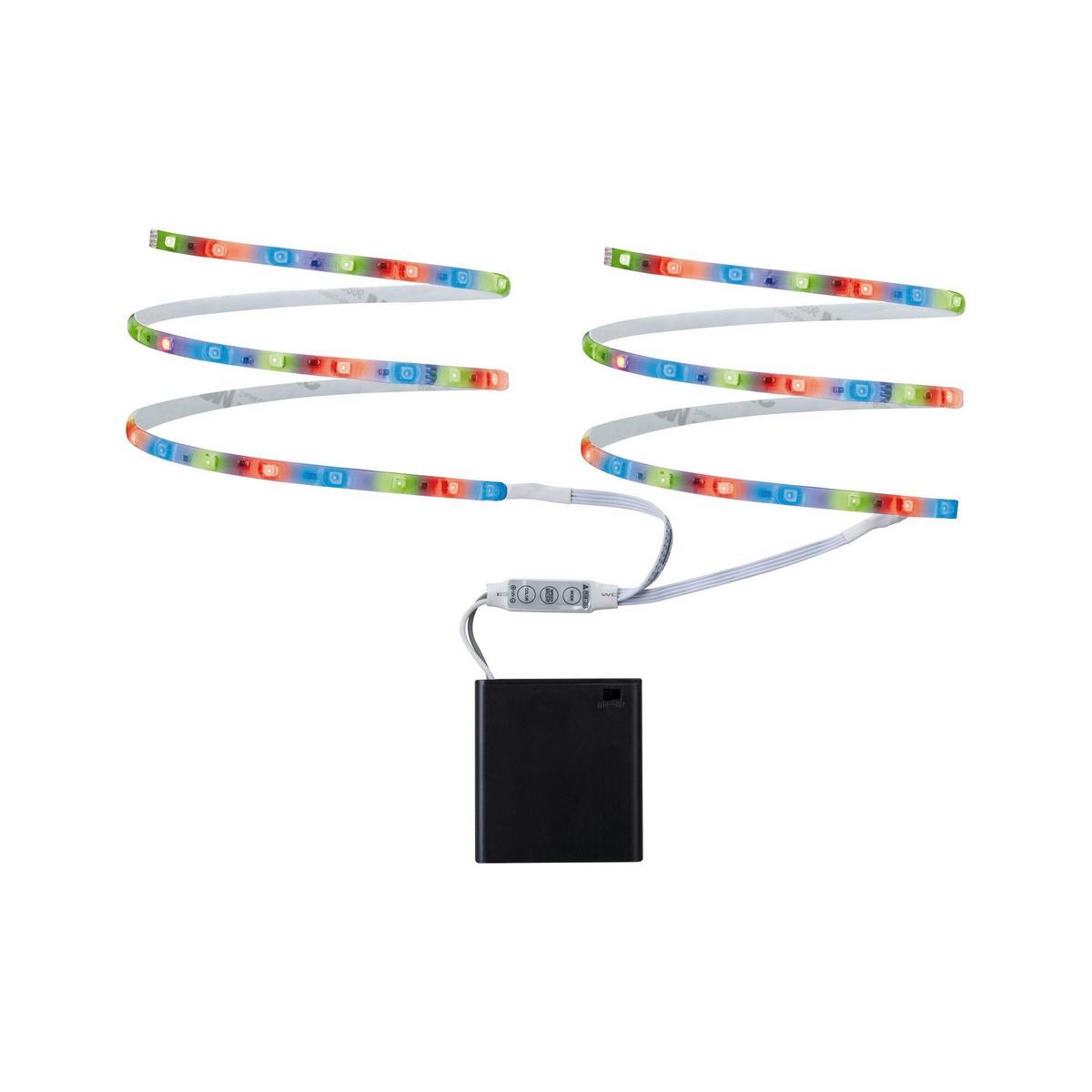 LED-Strip Mobil RGB max. 2x1,2 Watt - Weiß, Basics, Kunststoff/Metall (2x 80,0cm) - Paulmann