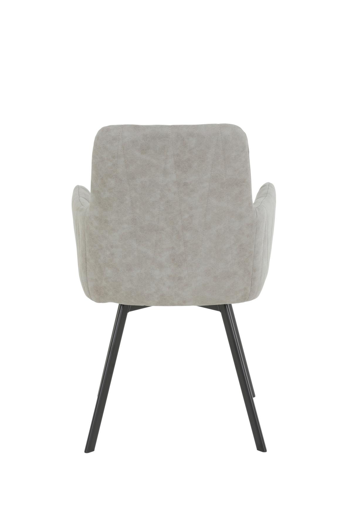 TISCHGRUPPE GESA II G - Eiche Artisan/Grau, MODERN, Holzwerkstoff/Textil (140 - 180/76/90cm) - MID.YOU