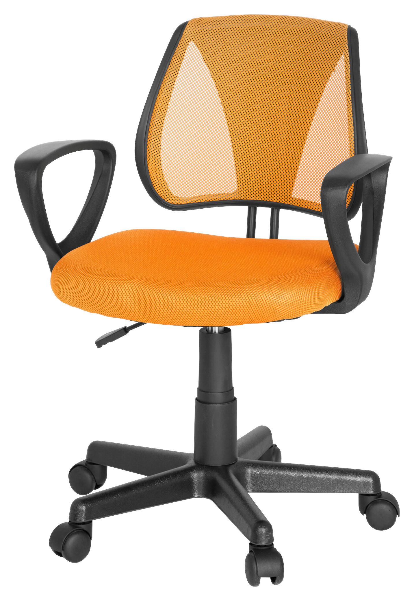Mladinski Vrtljivi Stol Kiddy Cd, Oranžna - oranžna, Basics, umetna masa (58/75-92/45cm) - MID.YOU