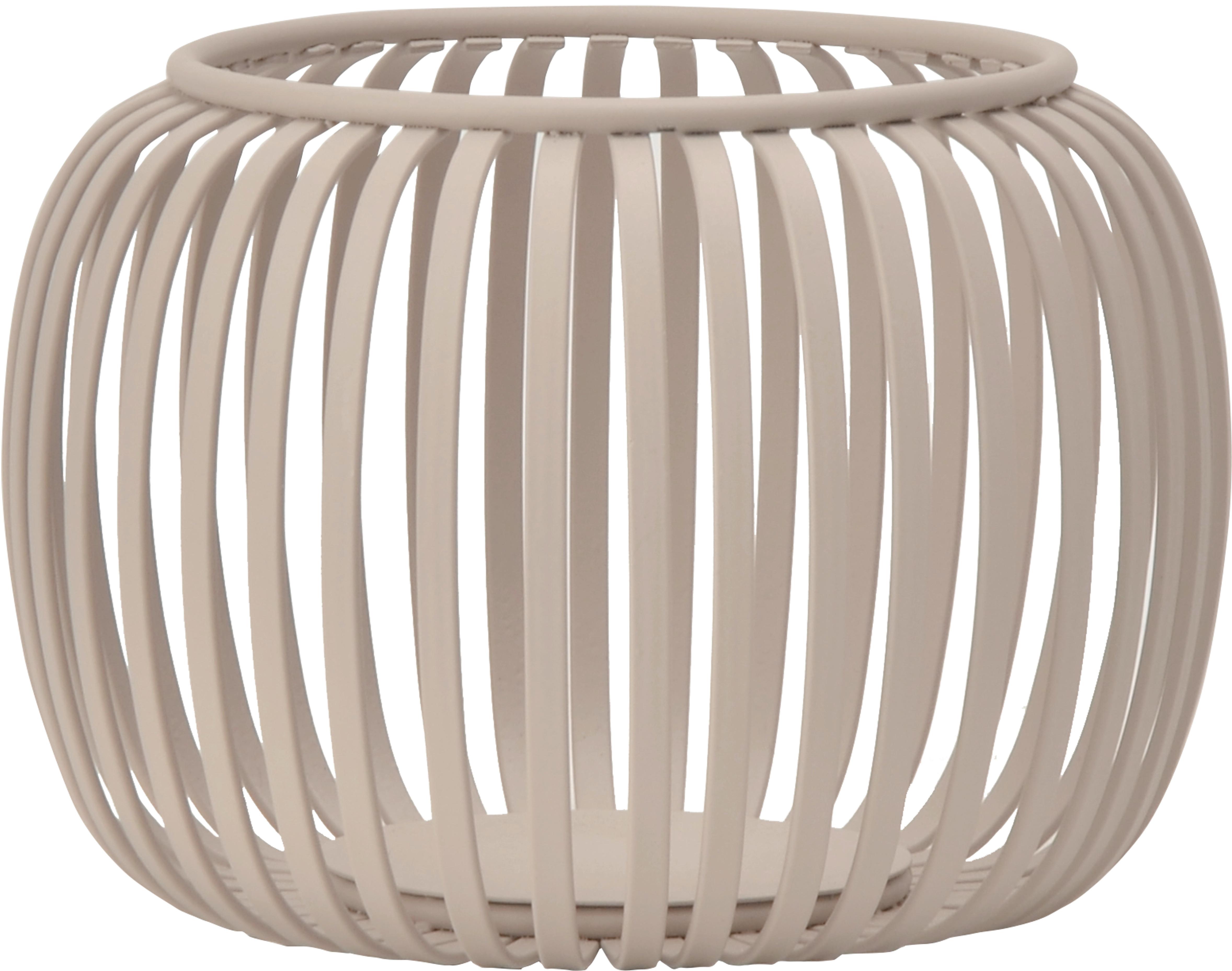 VÄRMELJUSHÅLLARE FIOLA - beige, metall (14/10cm) - Mömax