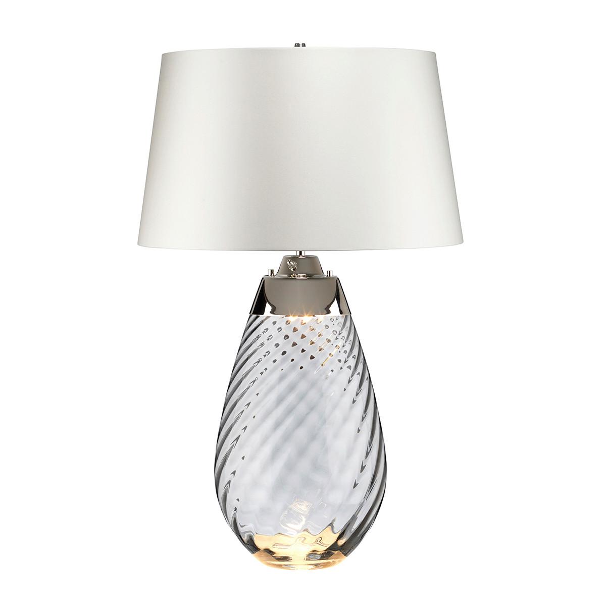 Asztali Lámpa Lena-Tl-L-Smoke-Owss - átlátszó, Konventionell (46/74cm) - Elstead Lighting