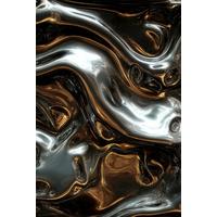 Leinwandbild Silver Braun/Schwarz/Silber/Weiß - Silberfarben/Schwarz, Holzwerkstoff/Textil (80/120cm) - Mömax