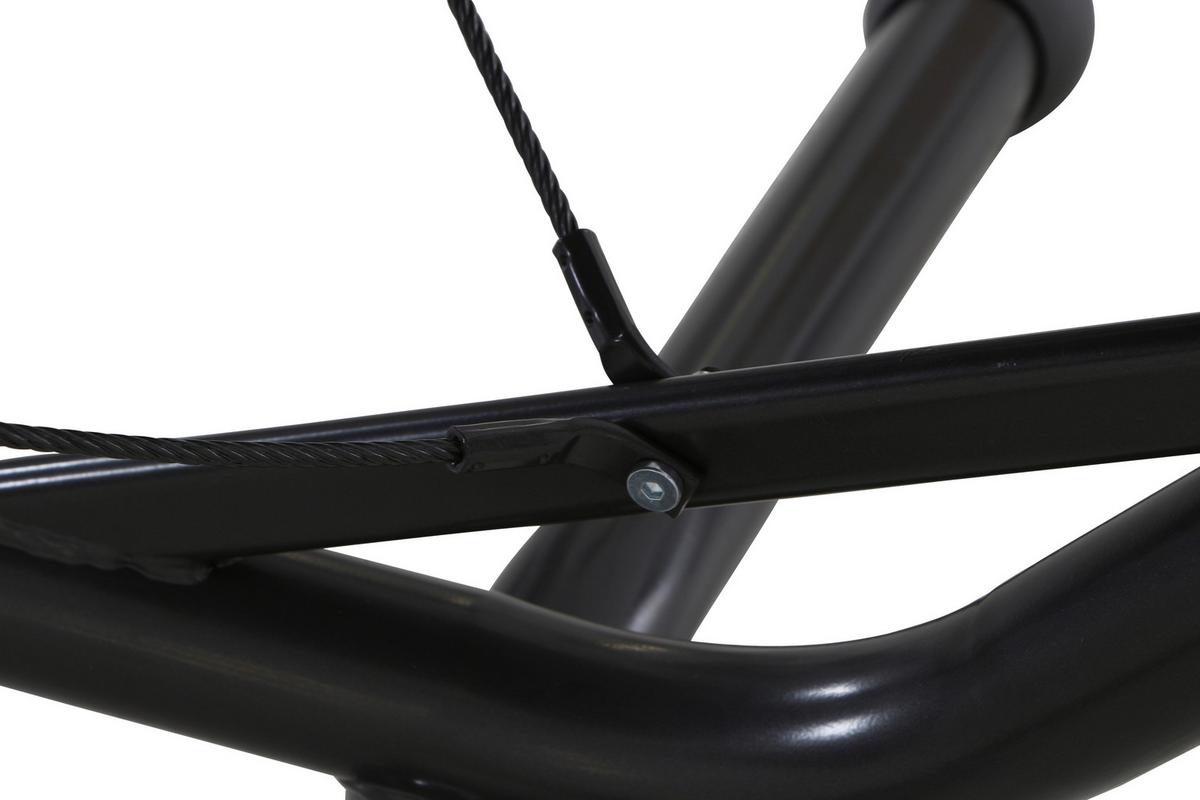 Hängematte Bahia ca. 105x305 cm Grau/Rot - Dunkelgrau/Rot, KONVENTIONELL, Textil/Metall (105/104/305cm) - Siena Garden