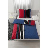 Lenjerie de pat Anton, cca. 140x200/50x70 cm - albastru/roșu, Konventionell, textil (140/200cm) - Modern Living