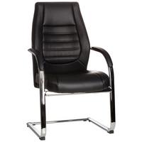 Konferenčni Stol Vitoro V, Črna - srebrne barve/črna, Basics, kovina/tekstil (58/107/59cm) - MID.YOU