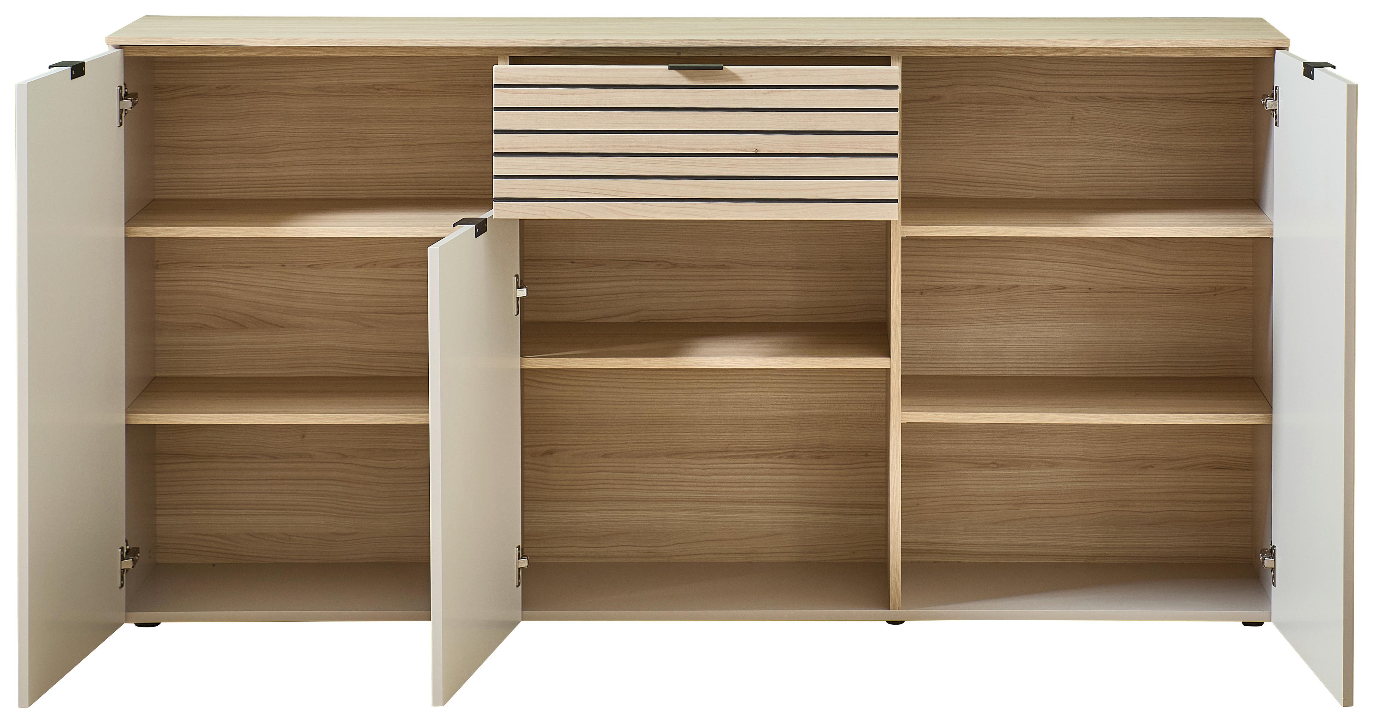 Sideboard Memphis Eichefarben/Kaschmir - Kaschmir/Eichefarben, MODERN, Holzwerkstoff/Metall (180/90/45cm) - Premium Living