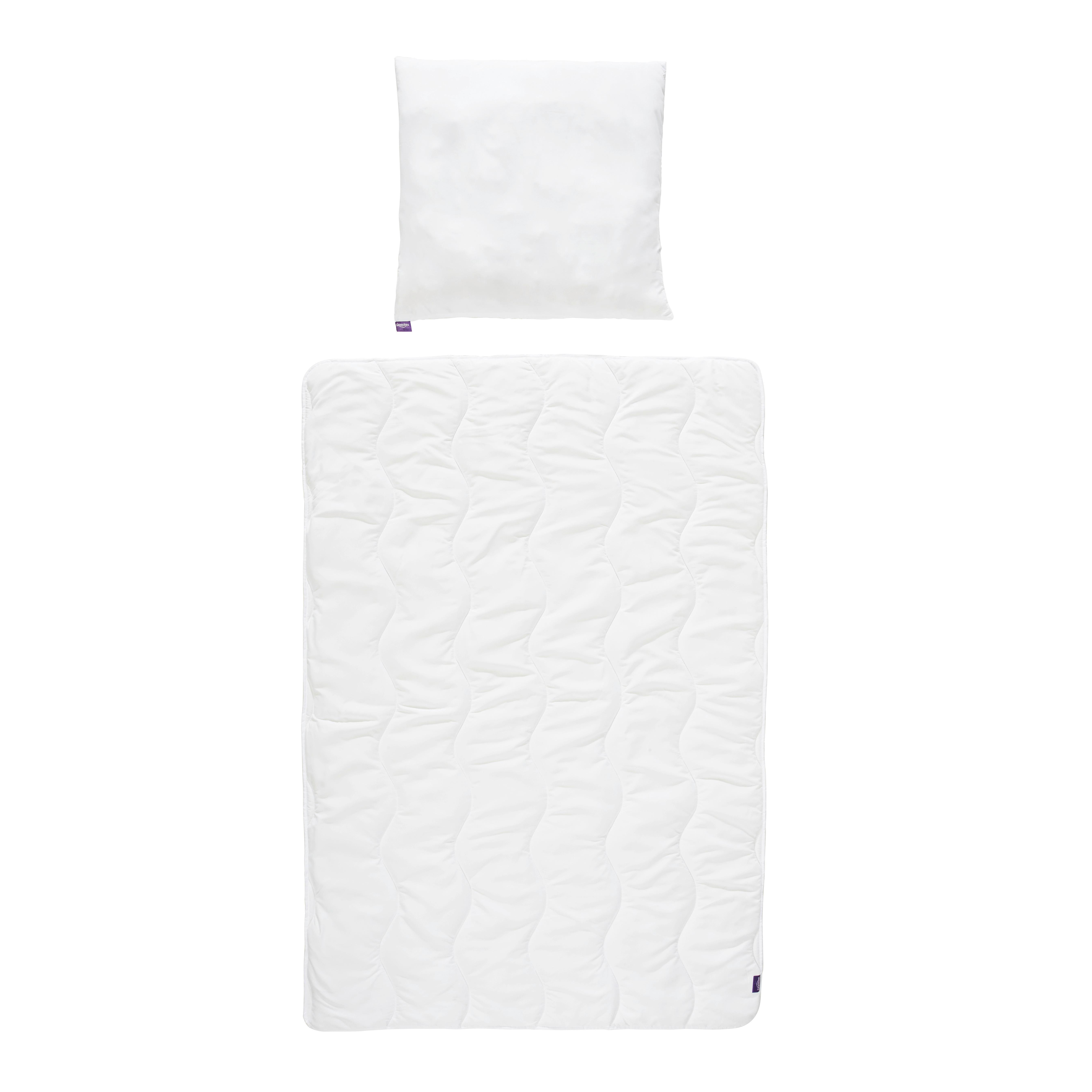 KOMPLET POŚCIELI SAHRA - biały, Basics, tkanina (135/200cm) - Sleeptex