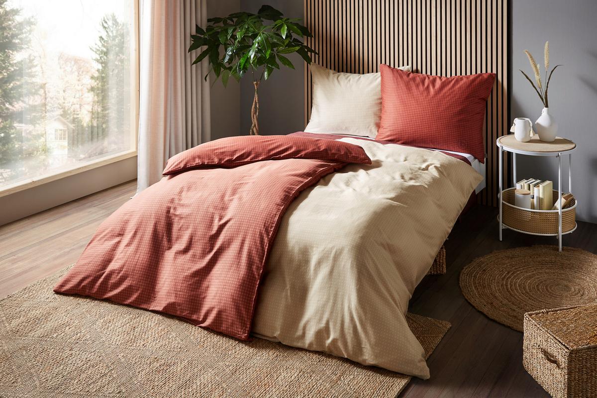 Ágyneműhuzat-garnitúra Bugatti Satin 5004-350 - bézs/barna, Konventionell, textil (140/200cm) - Bugatti