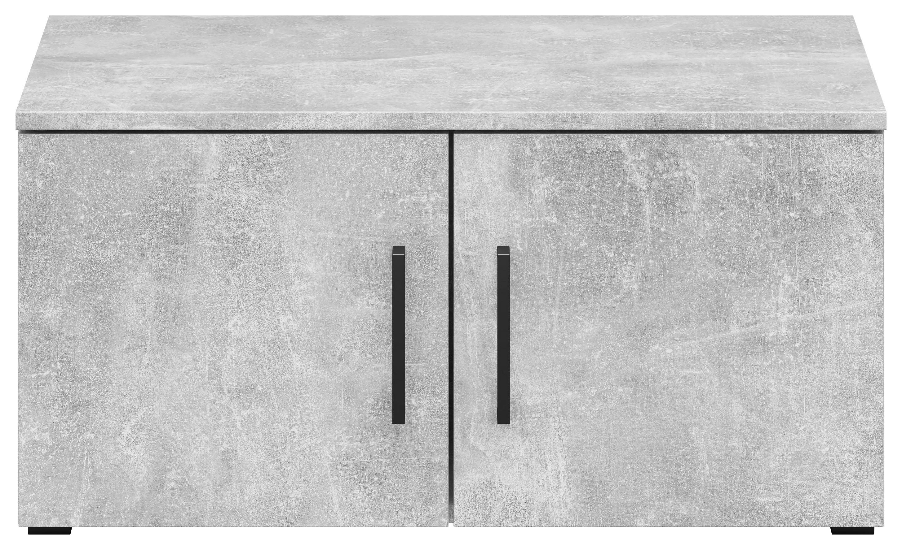 Aufsatzschrank Multistauraum Grau - Schwarz/Grau, MODERN, Holzwerkstoff/Kunststoff (70/35/40cm) - Mömax