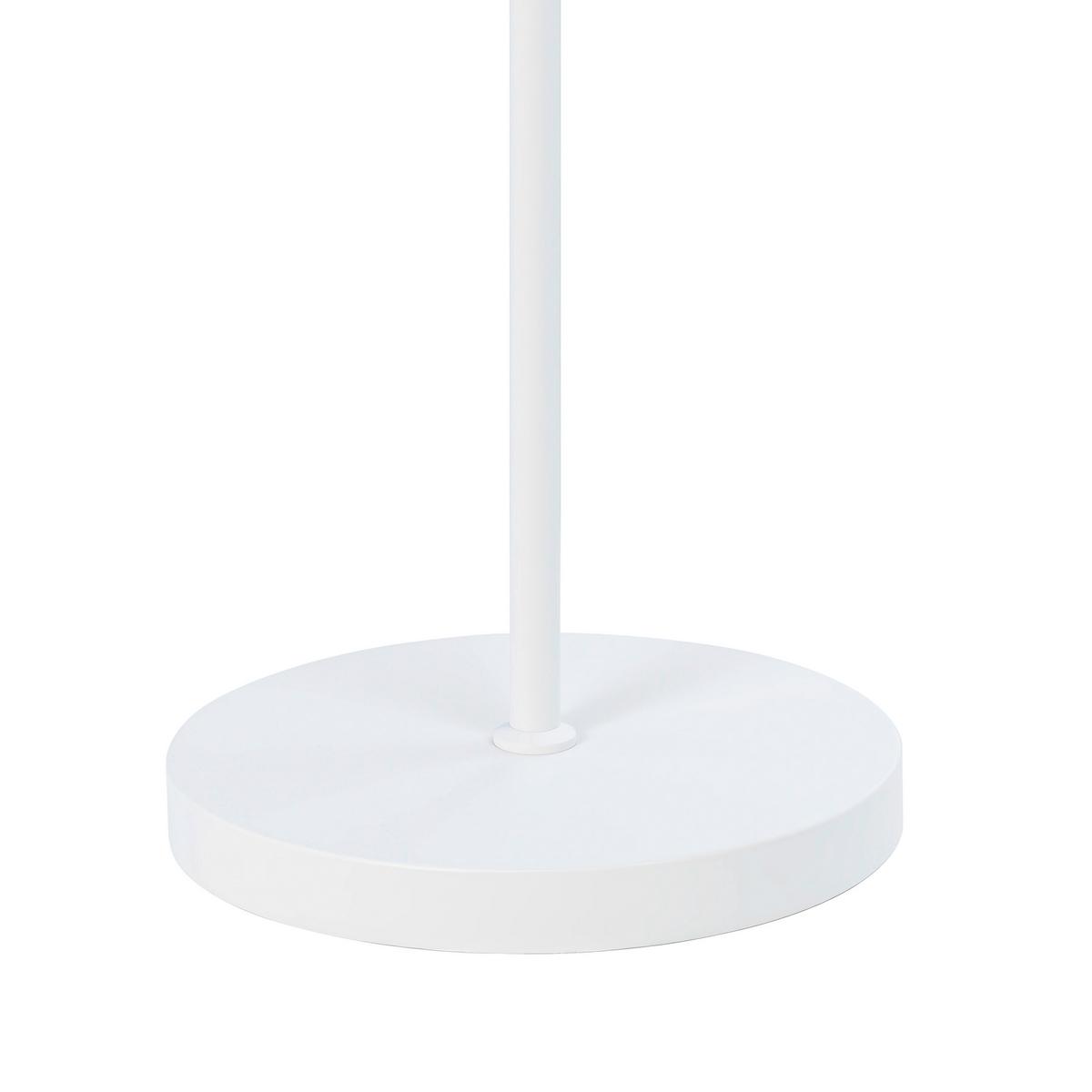LAMPA STOJĄCA PALMA - biały, Trend, metal/tkanina (55/160cm) - Novel