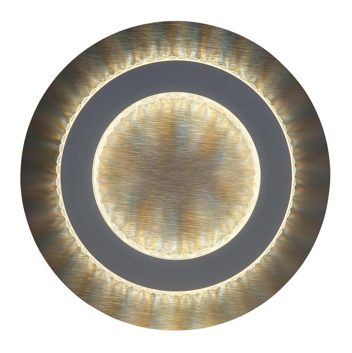 LED-DECKENLEUCHTE 48042-12A  JAYDEN - Klar/Anthrazit, Design, Kunststoff/Metall (20/5,5cm) - Globo