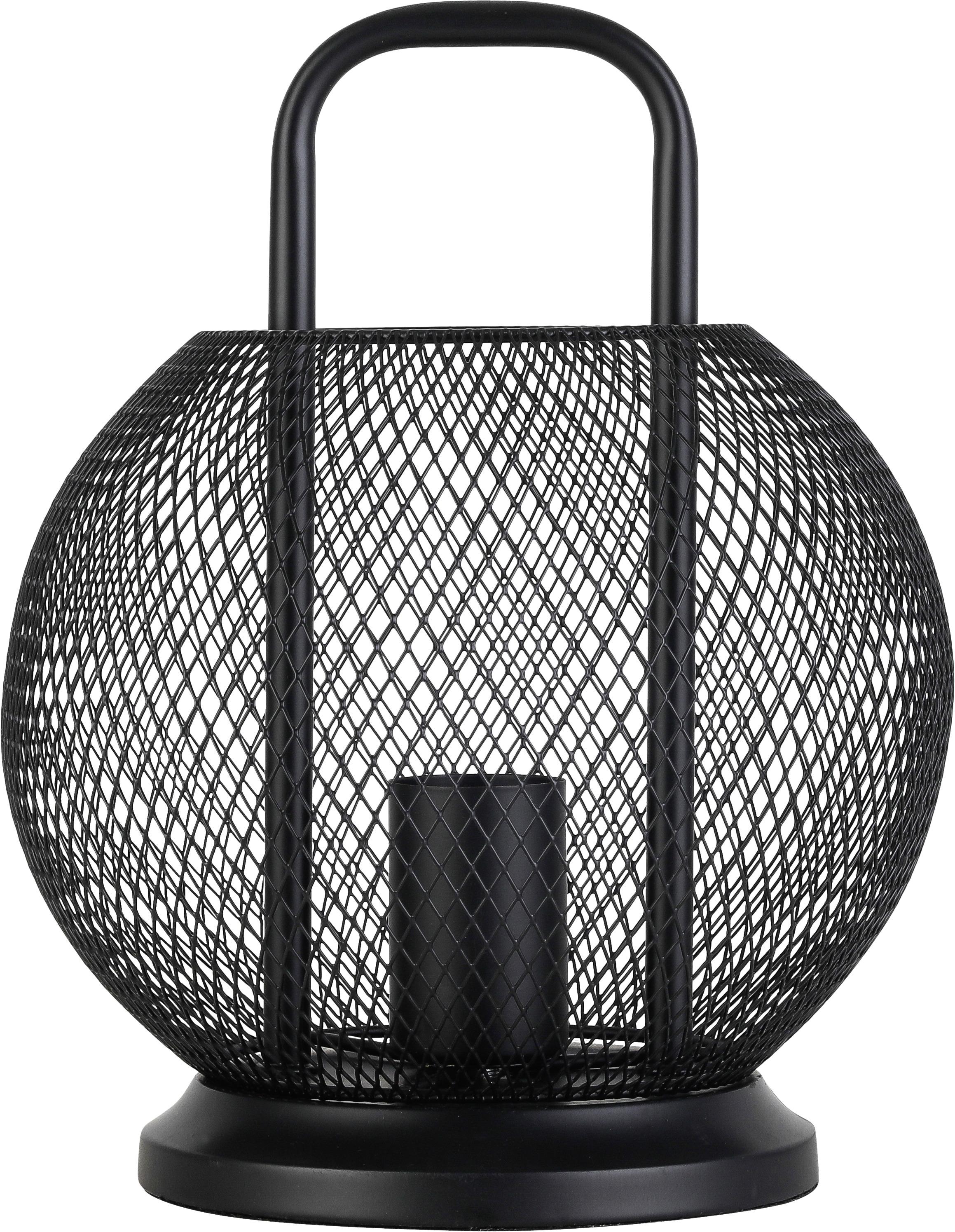 Tischleuchte Liljana in Schwarz max. 40 Watt - Schwarz, MODERN, Metall (22/28cm) - Premium Living