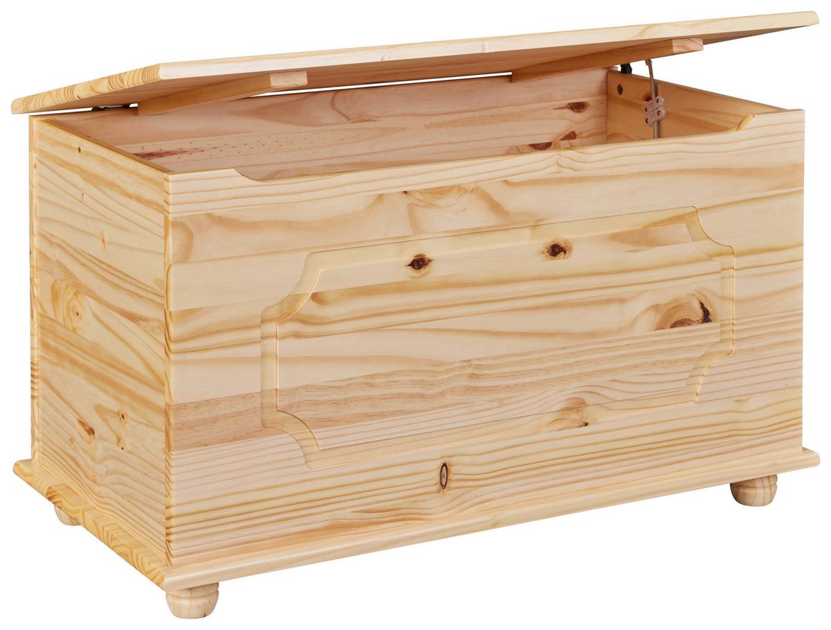 Truhe Emel Kiefer - Naturfarben, Basics, Holz (89/53/47cm) - MID.YOU