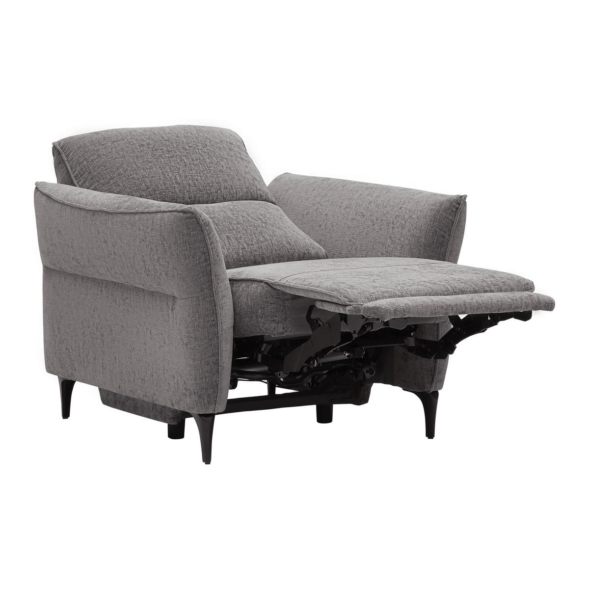 Relaxsessel Cape Town Dunkelgrau - Dunkelgrau/Schwarz, MODERN, Holz/Textil (95/99/92cm) - Mömax