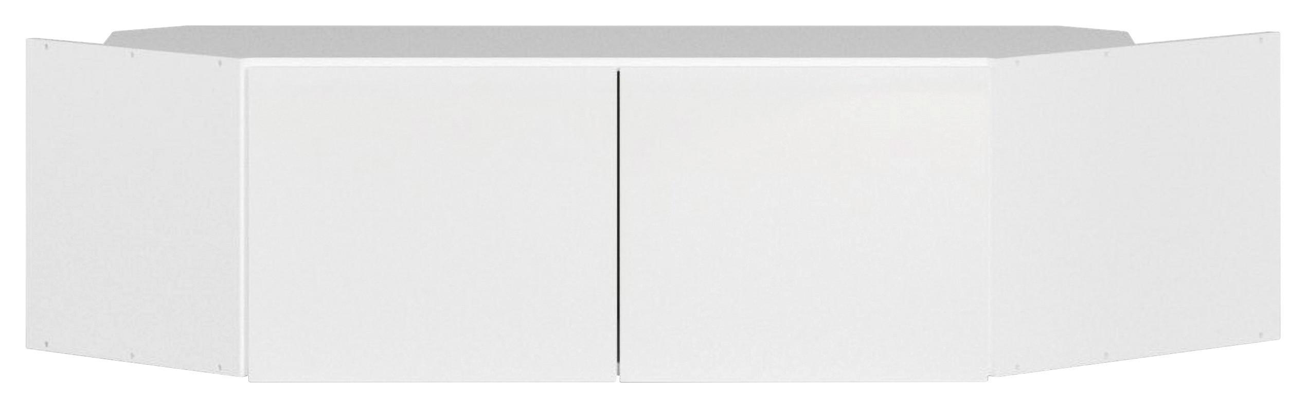 EXTENSIE DULAP MAX - alb/alb lucios intens, Konventionell, material pe bază de lemn (117/39/104cm)