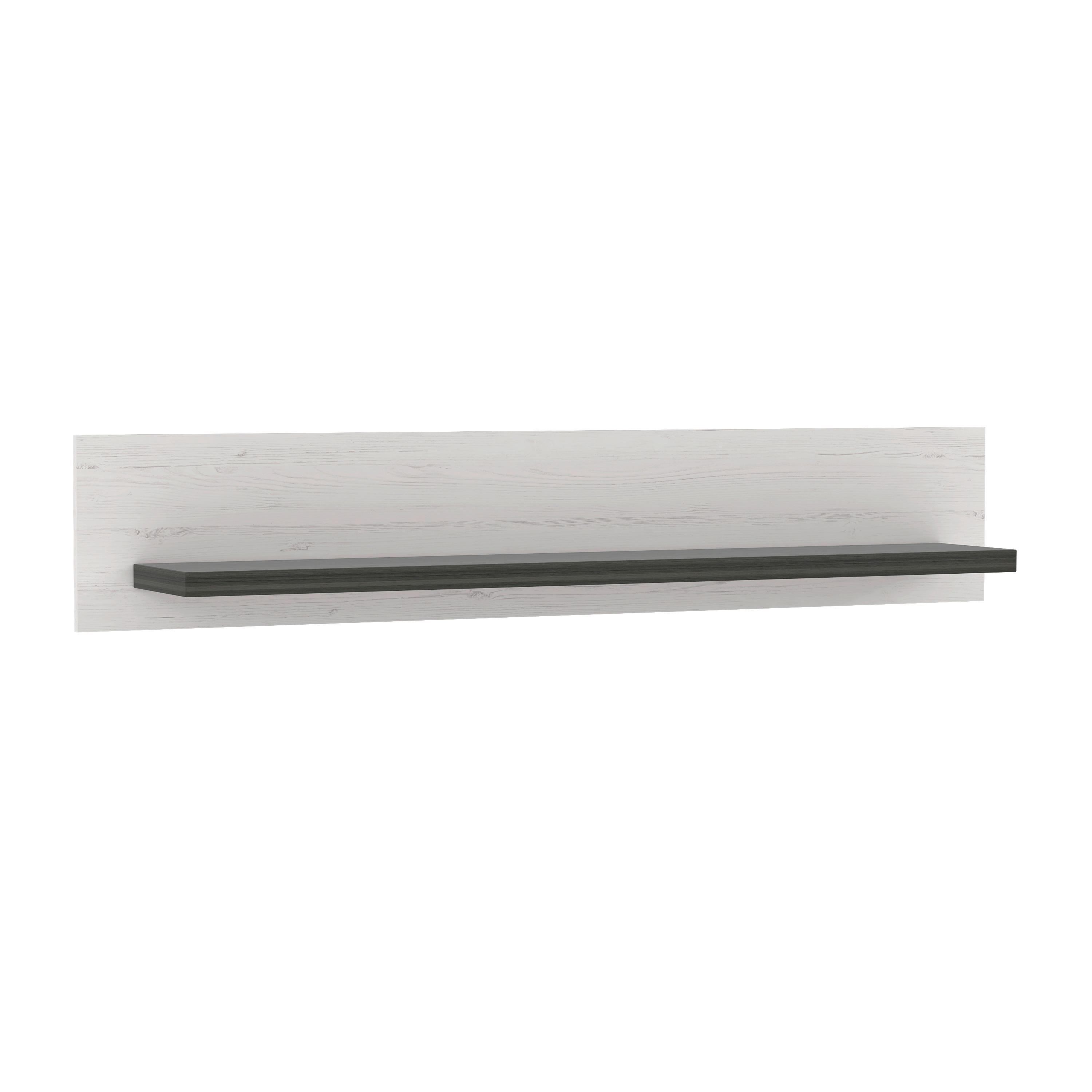 Zidna Polica Montreal - bijela/boje pinije, Konvencionalno, drvni materijal (140/25,8/22,3cm) - Premium Living