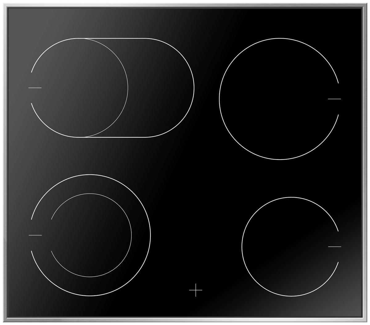 Glaskeramikkochfeld EC742100E - Schwarz, KONVENTIONELL, Metall (57,5/50,5cm) - Amica