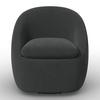 SESSEL DORA - Schwarz, MODERN, Holz/Textil (77/74/73cm) - Bessagi Home