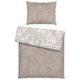 Bettwäsche Miamileaf Wende 140x200cm - Sandfarben, KONVENTIONELL, Textil (140/200cm) - Mömax modern living