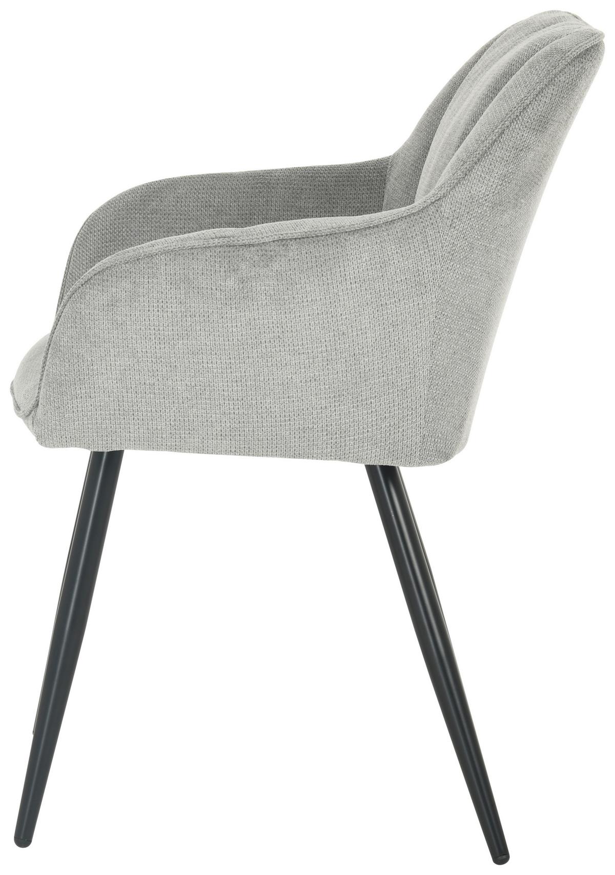 Scaun CARO GIGA-S - negru/gri, Konventionell, lemn/metal (55/82/61cm) - Nedis SmartLife