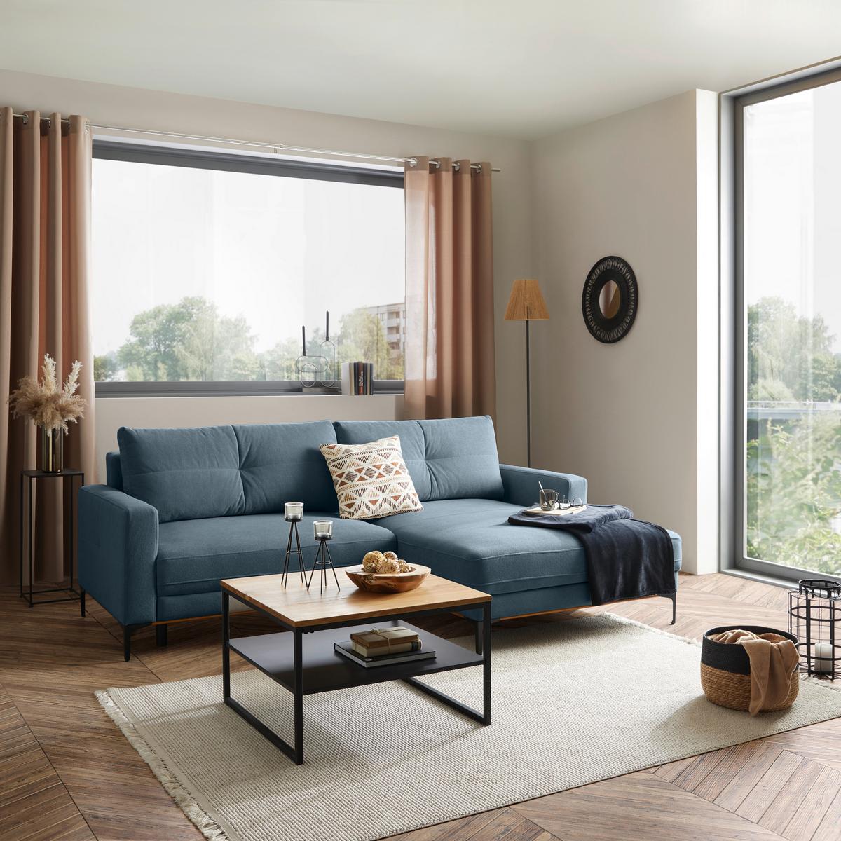 Coltar BERGAMO - albastru deschis, Modern, textil (238/162cm) - Mömax