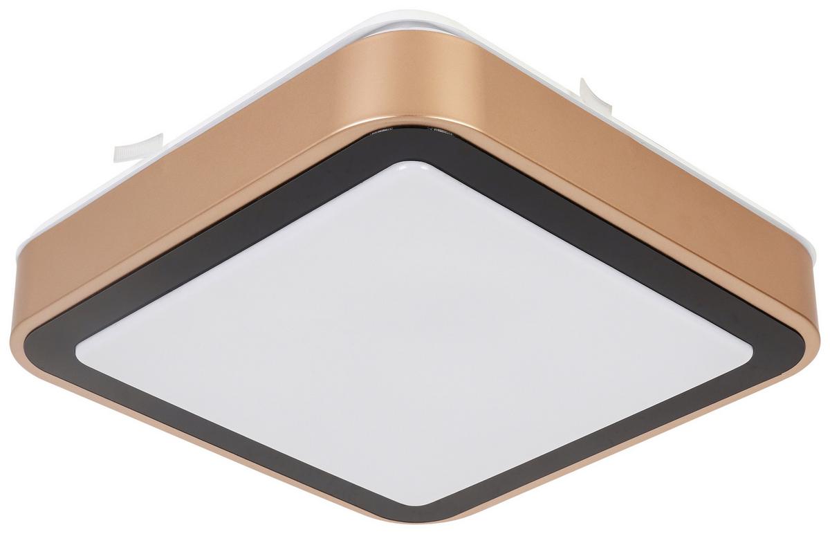 LAMPA SUFITOWA LED RONDO - czarny/biały, Romantik / Landhaus, tworzywo sztuczne/metal (27/27/8cm) - Modern Living