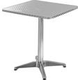 Gartentisch Silvester In Alu - Chromfarben/Alufarben, Kunststoff/Metall (60/70/60cm) - MÖMAX modern living