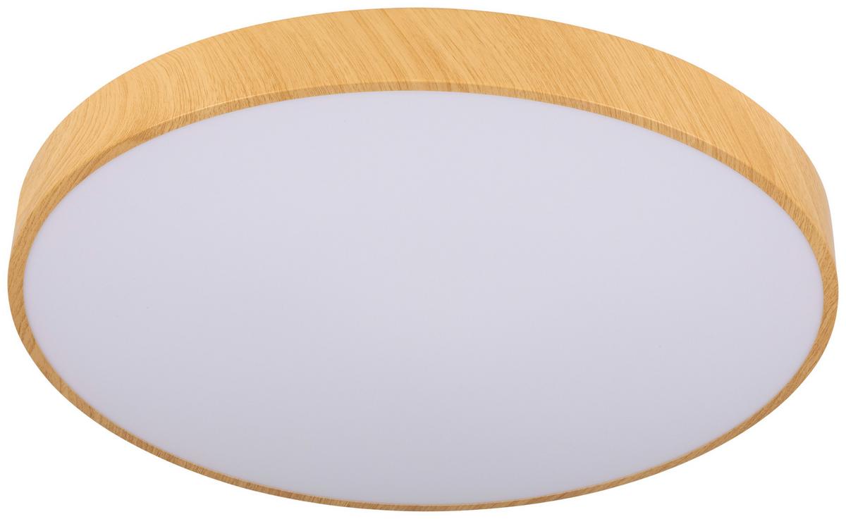 LAMPA SUFITOWA LED VADUZ - kolor naturalny/biały, Trend, tworzywo sztuczne/metal (50/13cm) - Novel