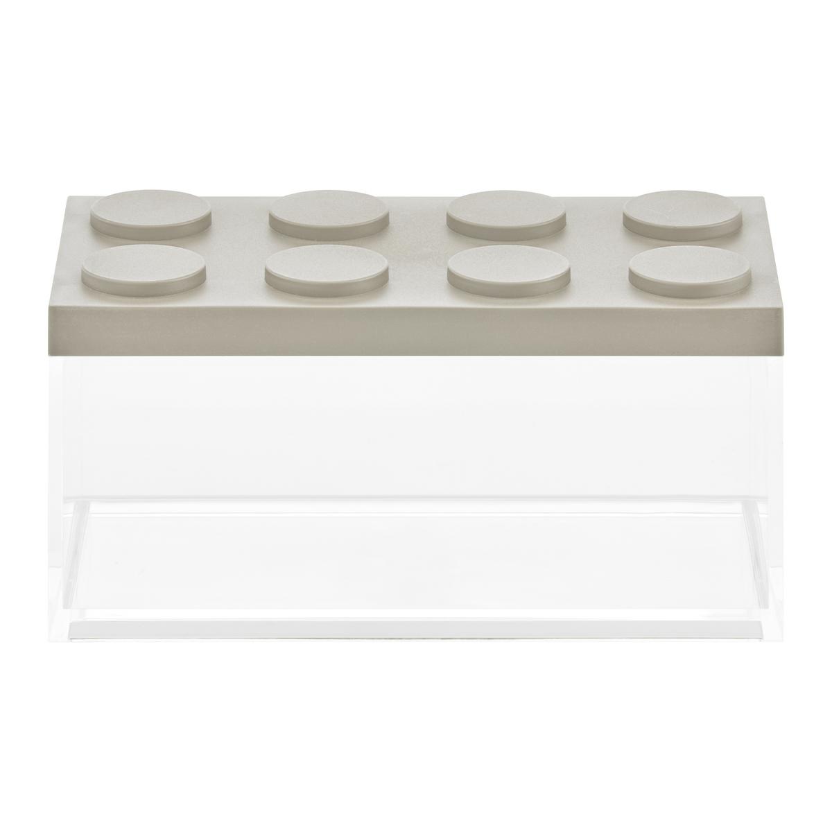 Vorratsdose Matea in Transparent/Braun ca. 1,5 l - Transparent/Graubraun, Kunststoff (10/20/10,5cm)