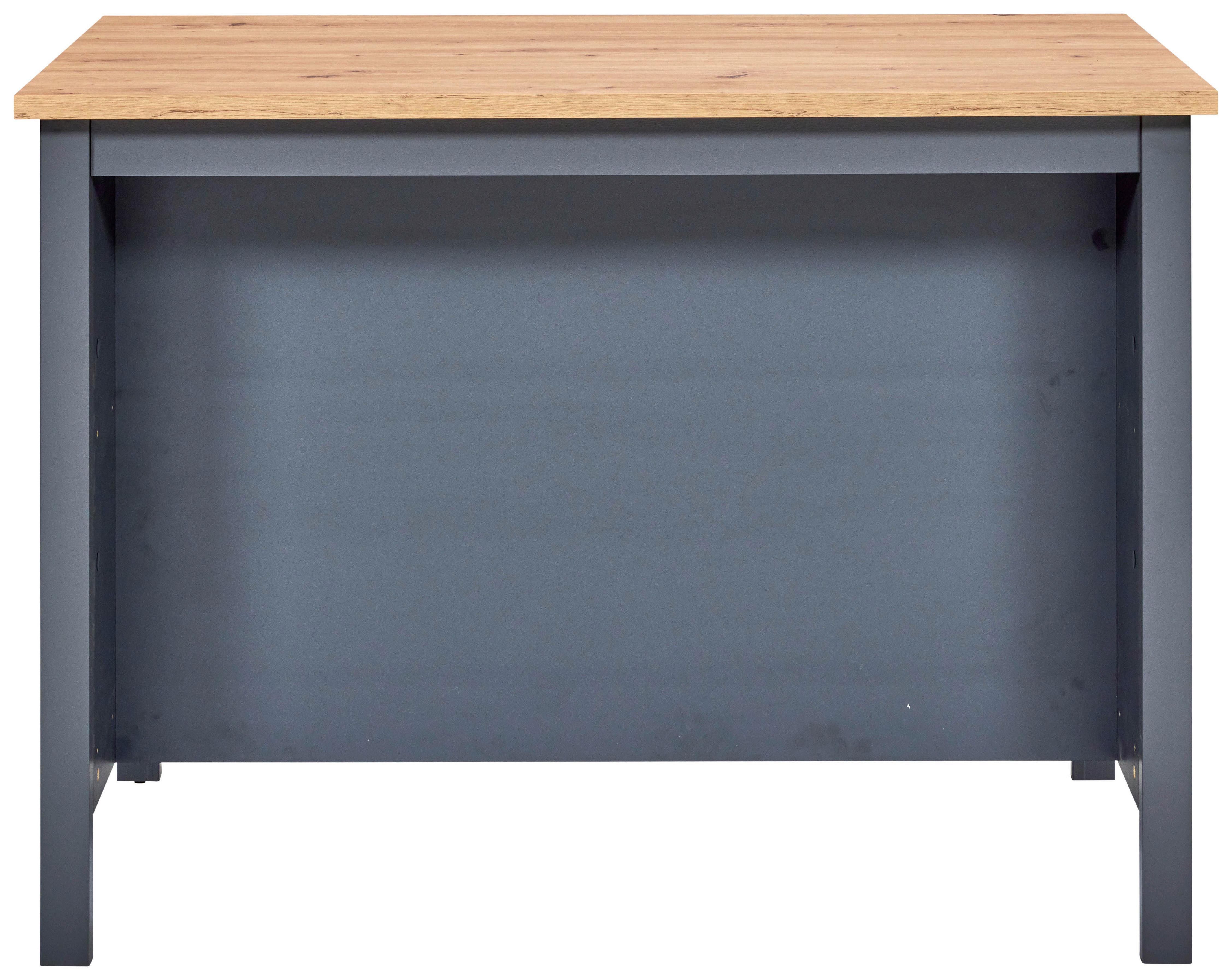 Kücheninsel Venet, Anthrazit/Artisan Eiche - Anthrazit/Schwarz, MODERN, Holzwerkstoff/Metall (124/91/75cm) - Mömax