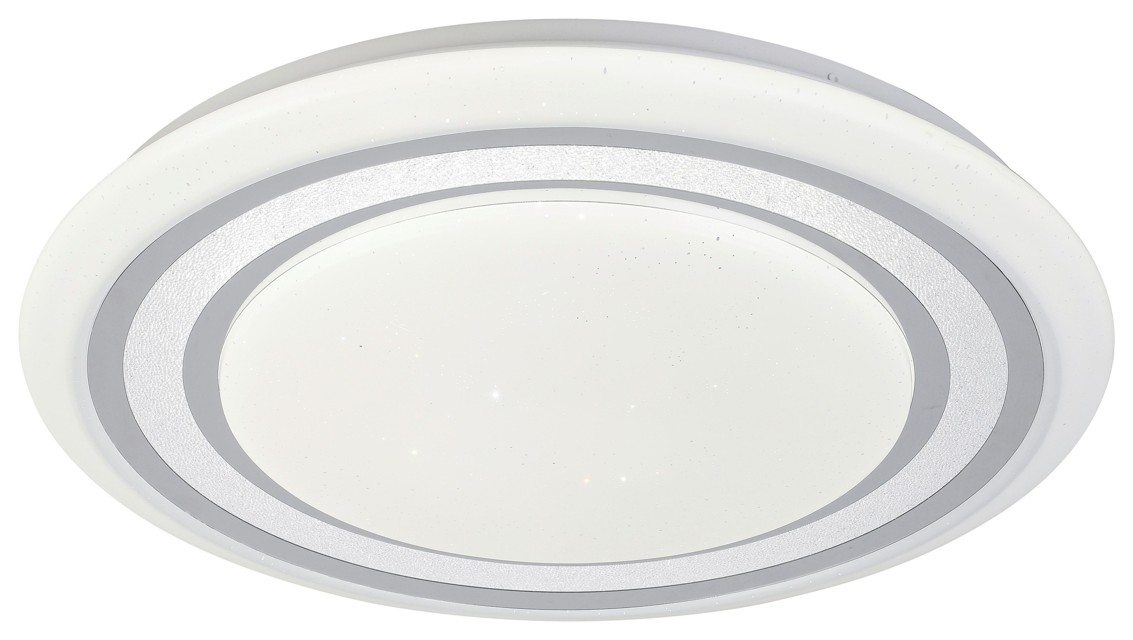 PLAFONNIER LED GIESBERT - couleur chromée/blanc, MODERN, métal/matière synthétique (55/8cm) - Mömax