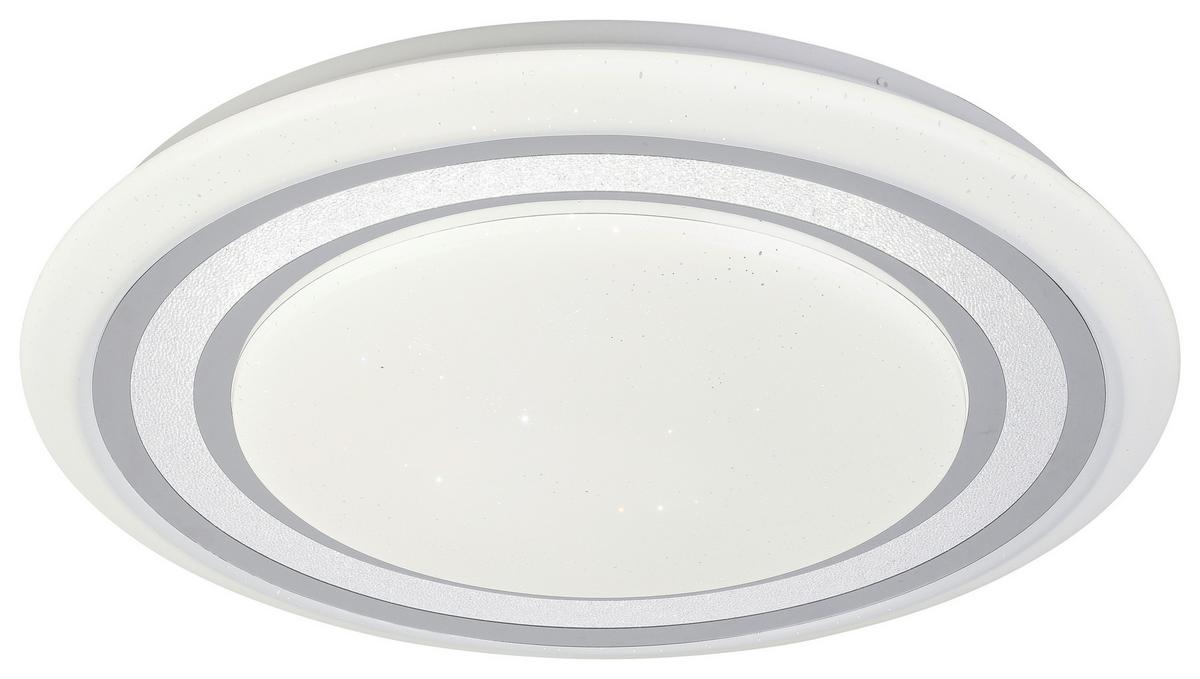 Led Mennyezeti Lámpa Giesbert - króm/fehér, Modern, műanyag/fém (55/8cm) - Premium Living