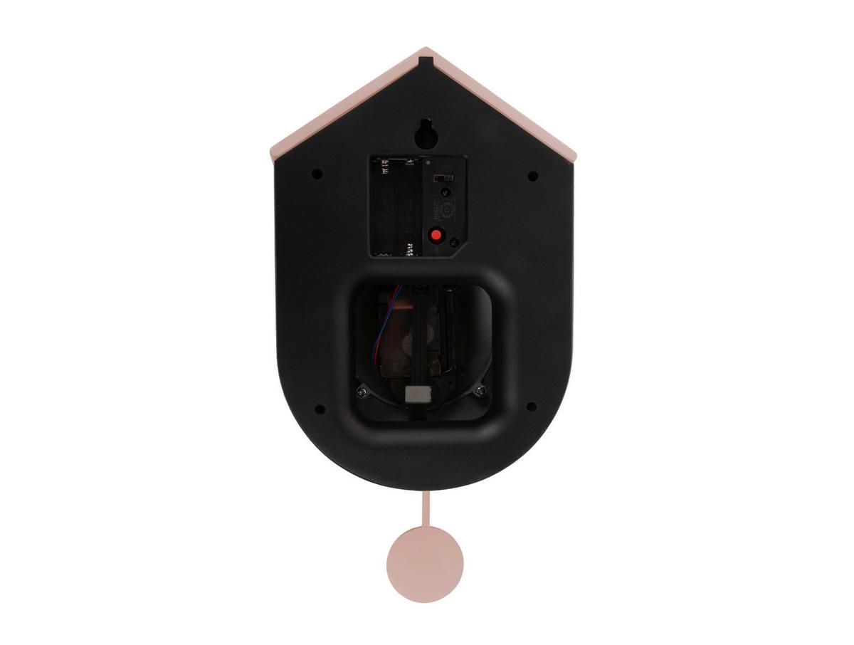 ZEGAR ŚCIENNY GRATO CUCKOO - jaskrawy róż, Basics, tworzywo sztuczne (17.5/9/33cm) - Karlsson